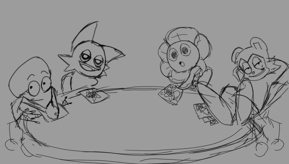 (Left to right)
Two from Object Show 
Wenda from Sprunki
Dandy from Dandy's world
Max from Maxdesignpro