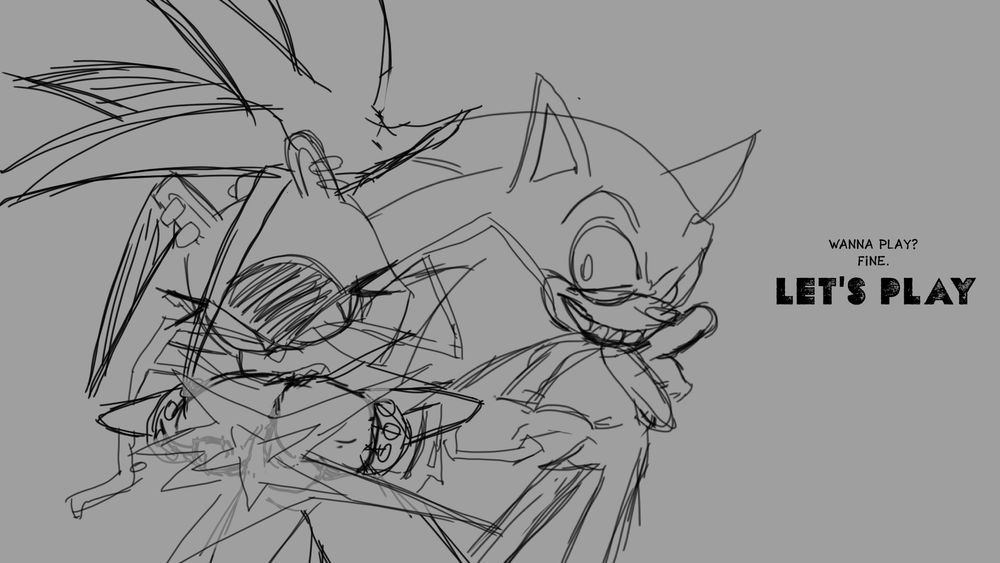 Surge the tenrec vs 2017x (SONIC) with surge saying "Wanna play? Fine. LET'S PLAY"