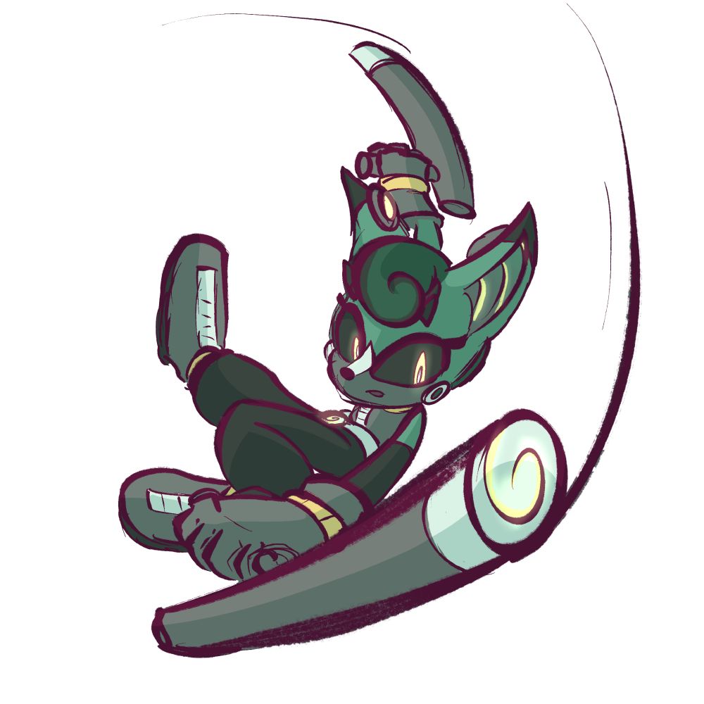 Cassia the Pronghorn from Archie swinging her tonfas