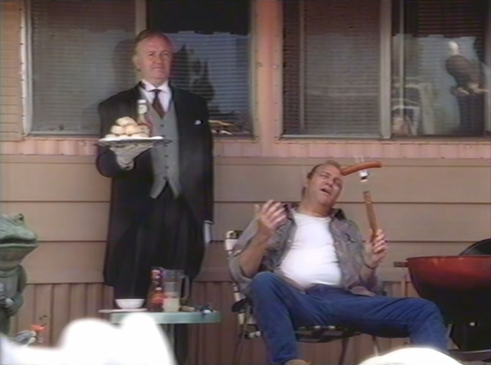 Jeeves (left) as portrayed by very normal and dependable journalism figure Piers Morgan