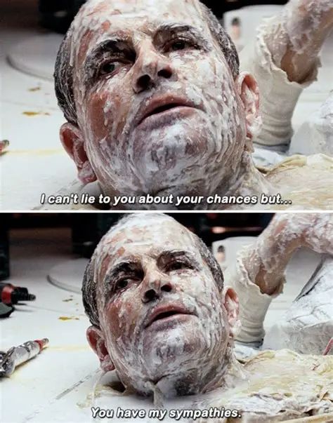 Ash from Alien's final lines: I can't lie to you about your chances, but you have my sympathies.