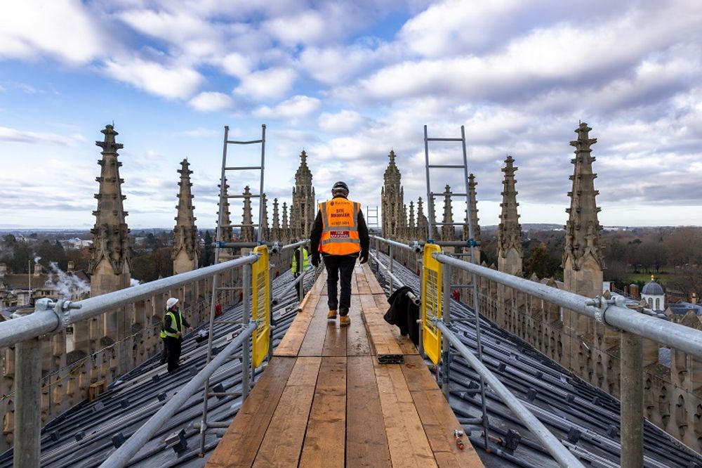 King’s unveils new solar panels on restored Chapel roof