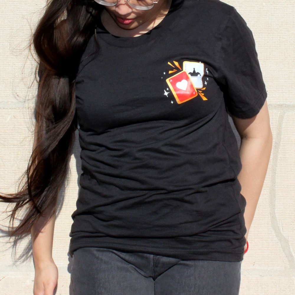 Synthesis shirt, design by @jialudraws