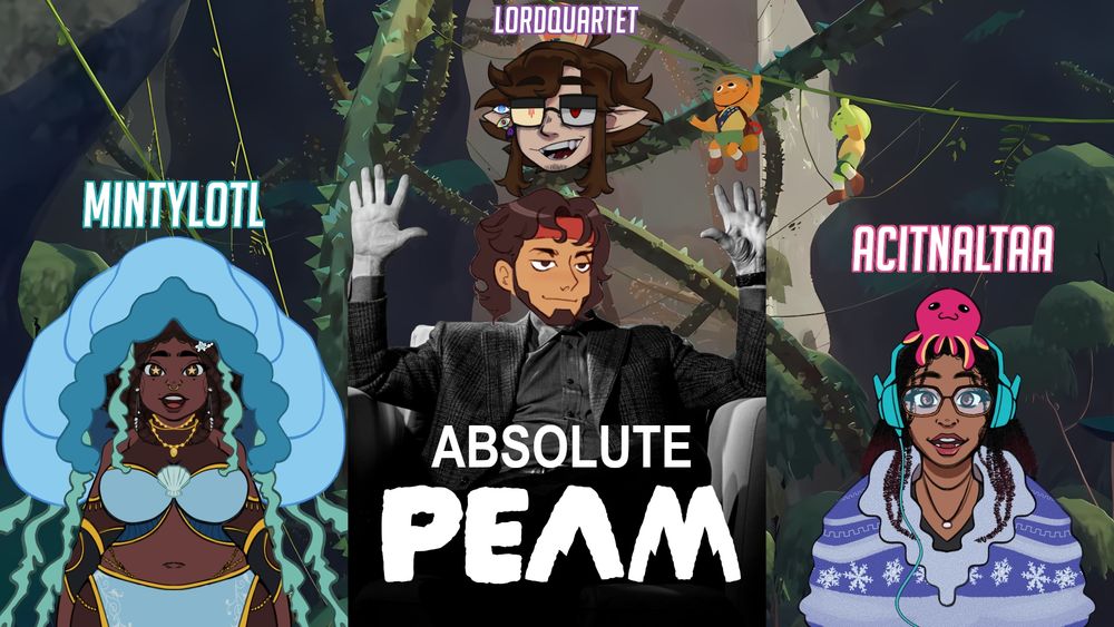 Cover for PEAK Collab gameplay with TheCityBeast, LordQuartet, Mintylotl, And Acitnalta!
With City sitting in the middle, edited over the Absolute Cinema meme with the next Absolute PEAM written in front of him