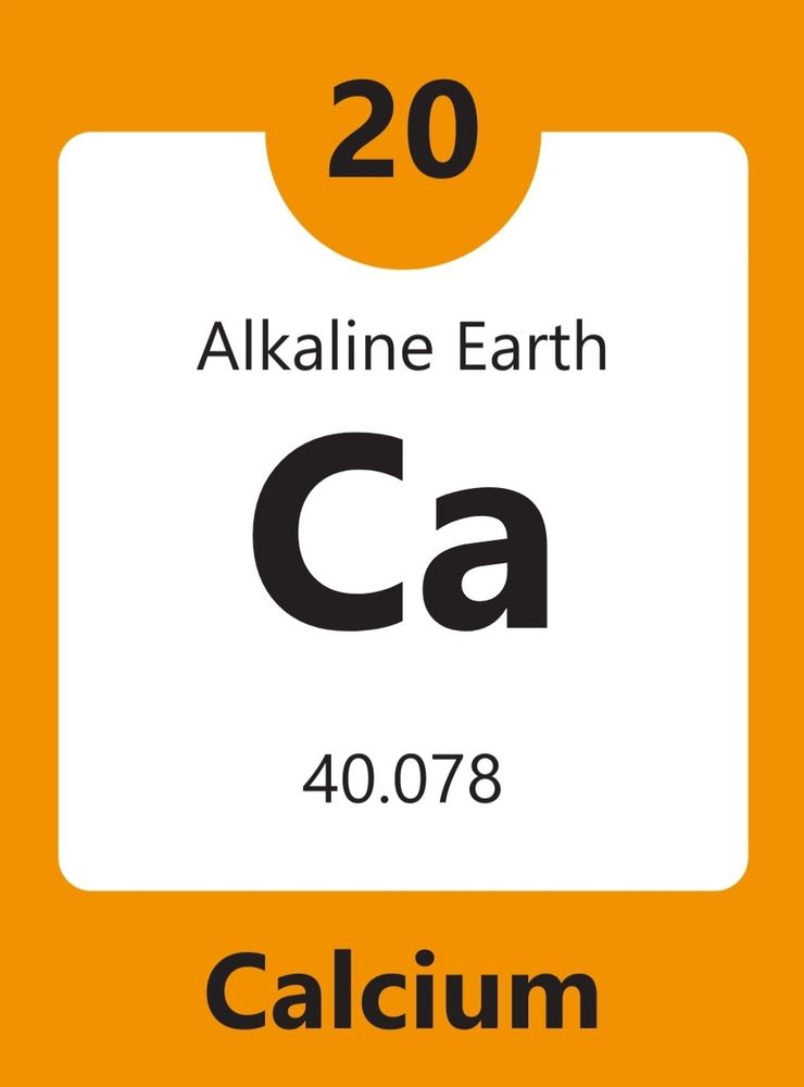 Element 20, Calcium,
Erdalkalimetall
Atomgewicht 40.078