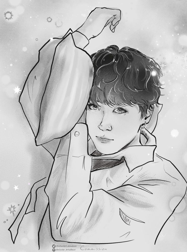 Bts jungkook manga sketch