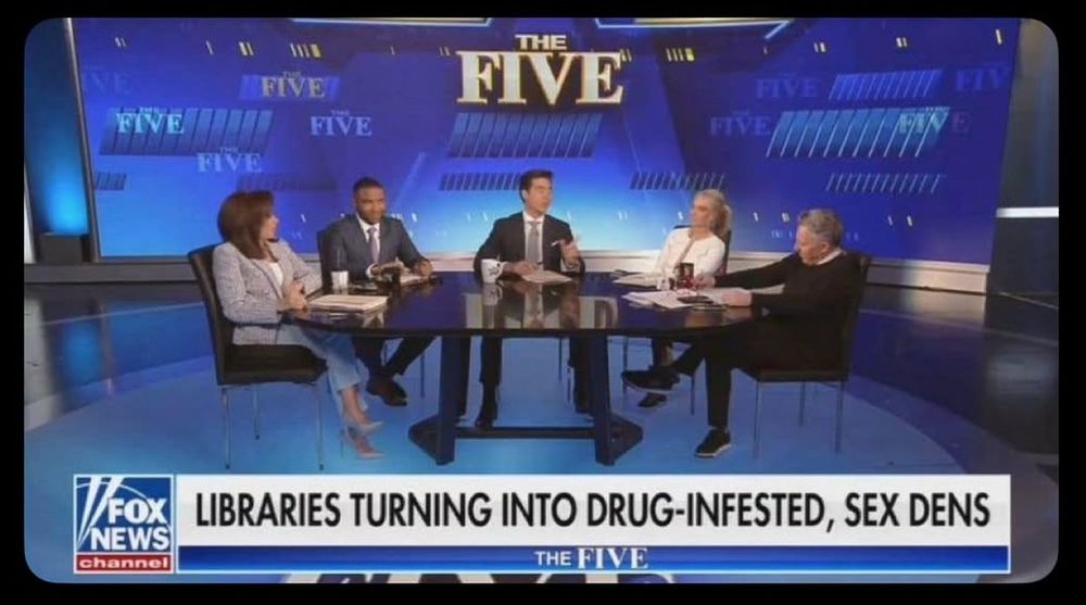 Fox News Headline: LIBRARIES TURNING INTO DRUG-INFESTED, SEX DENS