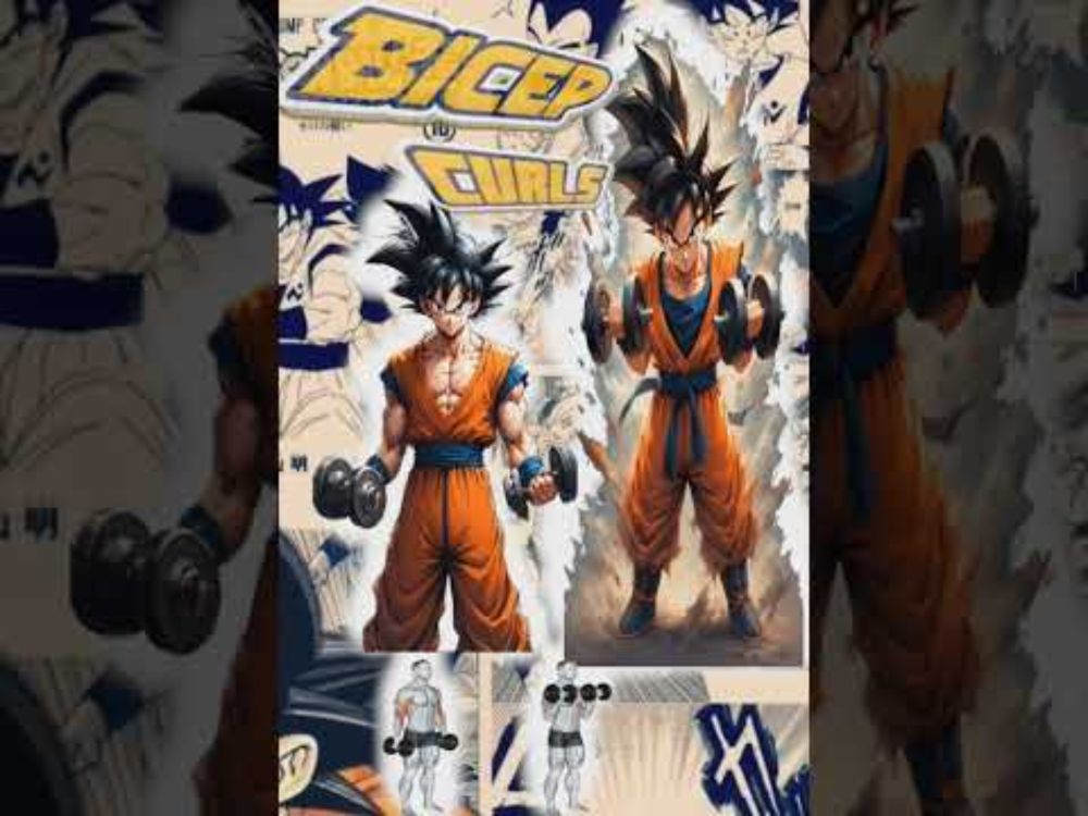 DragonBallZ Goku 10xTraining MAshed #dragonballz #goku #training #dumbbells #capsule #anime #comics
