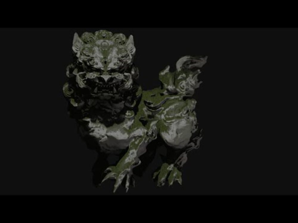 asiandogstatue sculpt 3dcoat