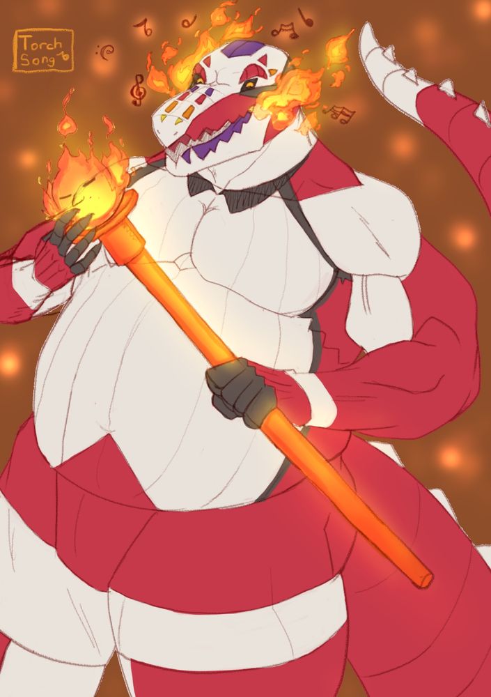 Skeledirge using torch song =v=