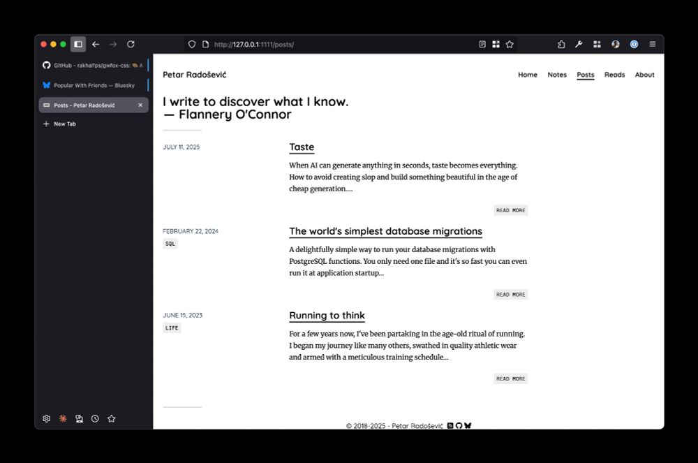 Screenshot of the Firefox browser.