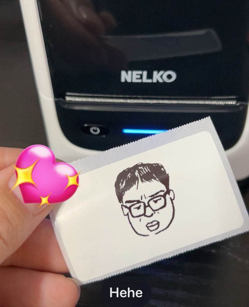 Jimin by jk drawing printed in a sticker 