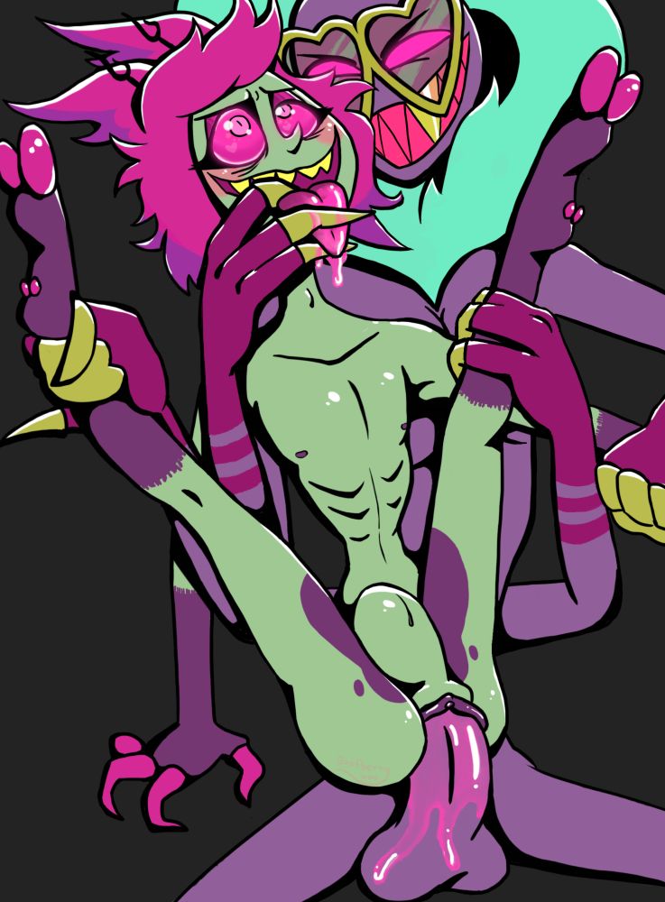 Explicit Hazbin Hotel Fanart of Alastor getting assaulted by Valentino 
