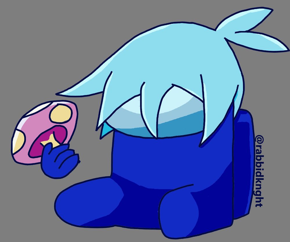 Sig from Puyo Puyo as a Crewmate from Among Us. There's also a mushroom because its a fungle out there.