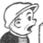 sluggo of the nancy comic with an aghast expression