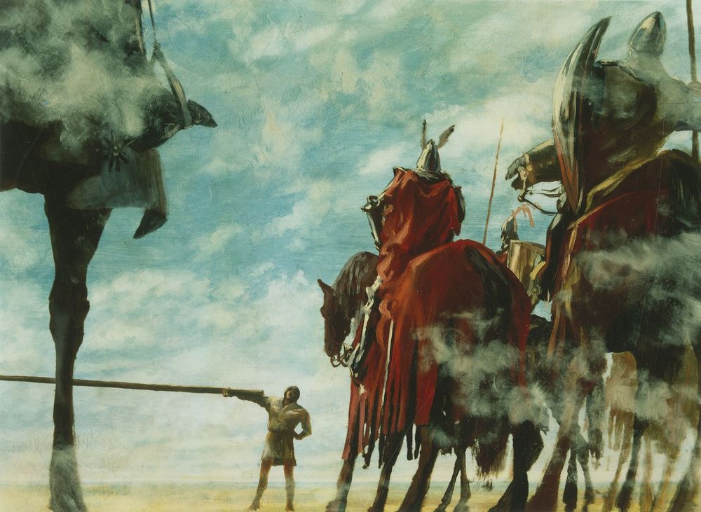 Still from the film Heroic Times, featuring a scene on a battlefield