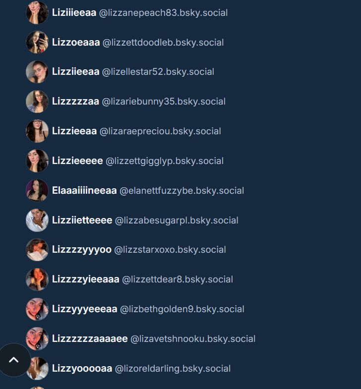 A list of bot accounts spamming follows. 