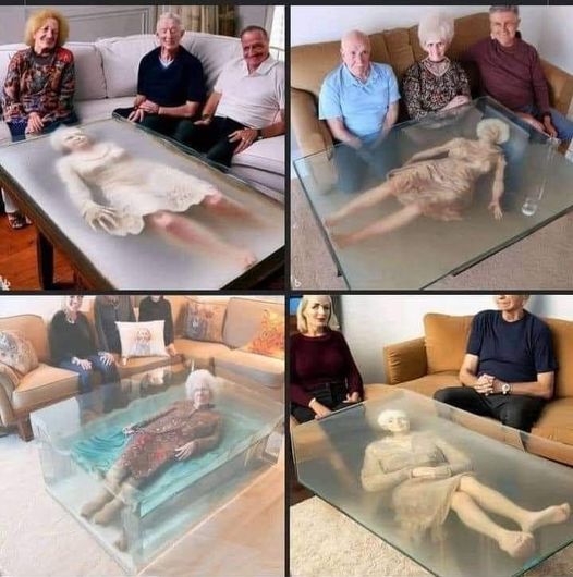 conservez vos chers disparus en inclusion dans une table basse