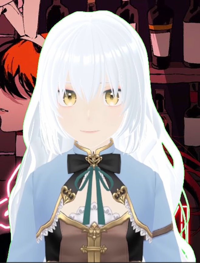 Kurai (iKurachii) VRoid Model with green screen bits