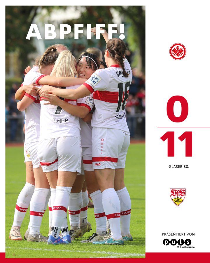 0:11 Auswärtssieg der VfB Frauen bei der U19 der Eintracht
