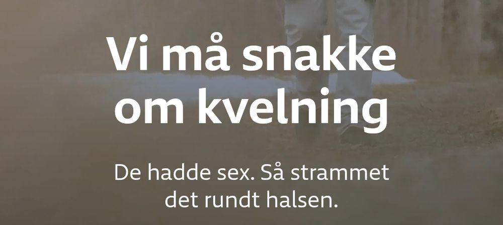 Nrk: "Vi må snakke om kvelning" 