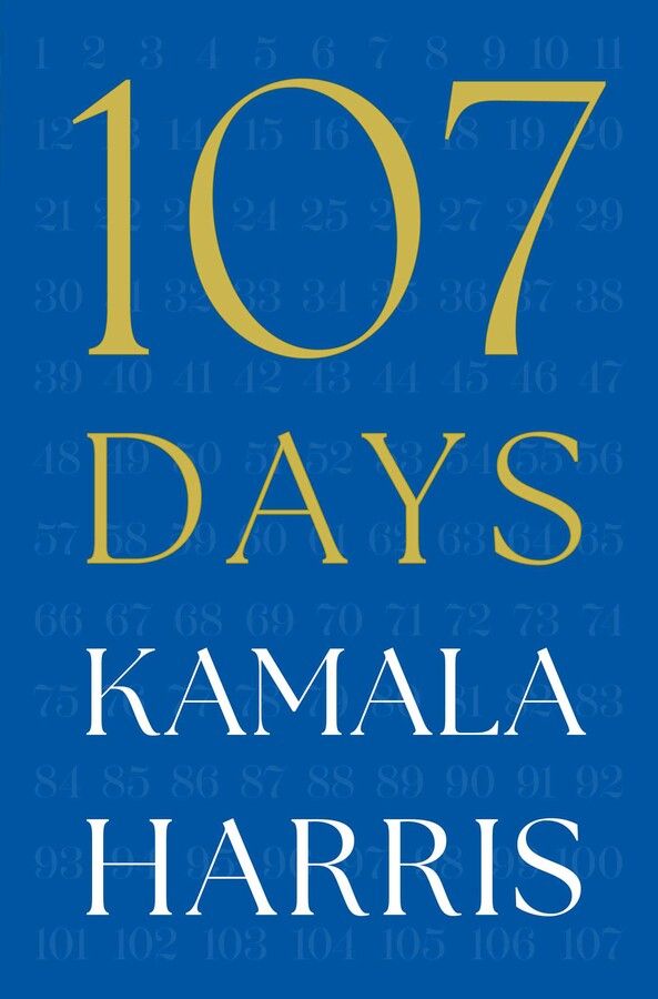 cover of kamala harris's new book "107 days"