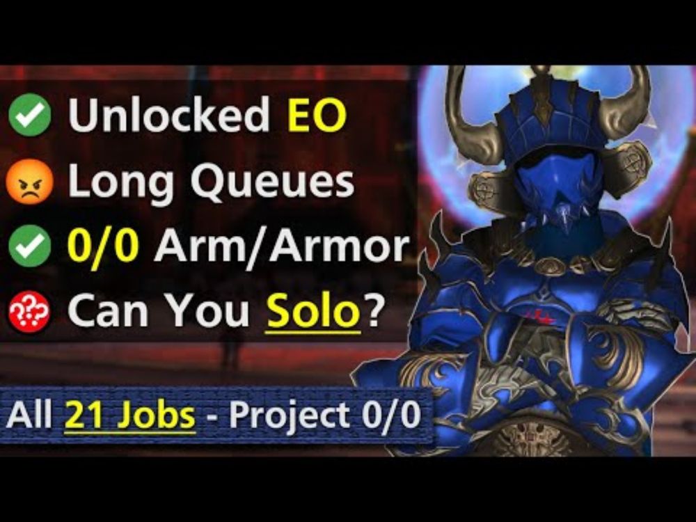 Eureka Orthos (EO): Queues suck! Can you solo instead??? | All 21 Jobs vs. F10 Boss | Project 0/0