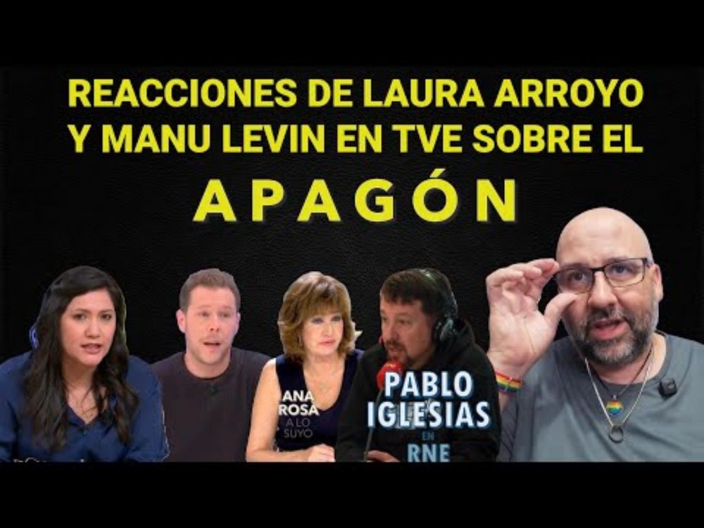 Pablo Iglesias en RNE. Laura Arroyo y Manu Levin en TVE. Sigue la criminalización de las renovables.