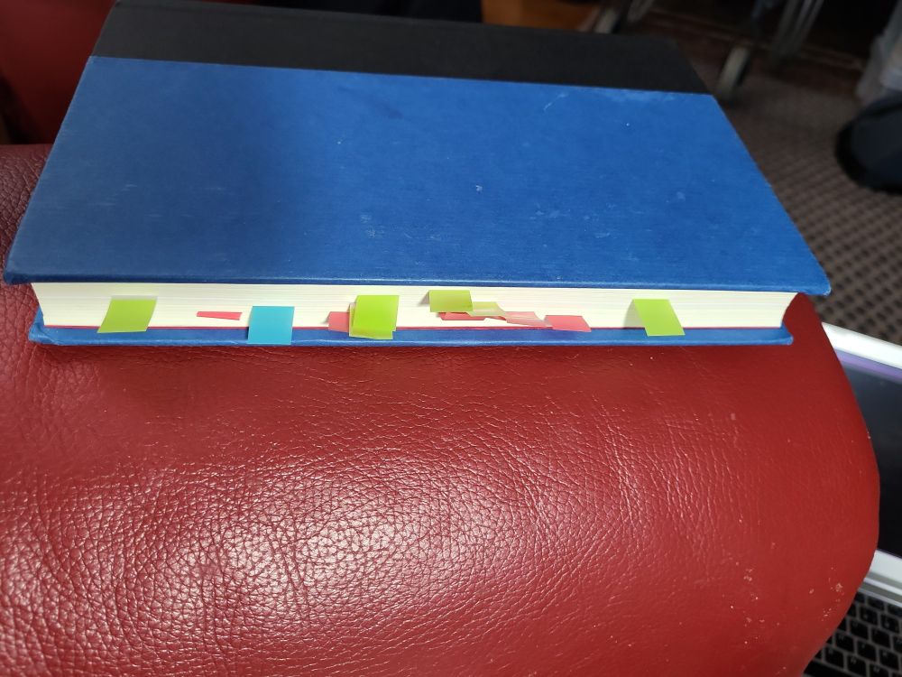 A secondhand book arrived with someone else's tags in.