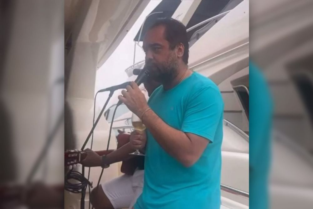 Vídeo: Em meio a transplantes com HIV, governador do RJ canta em iate