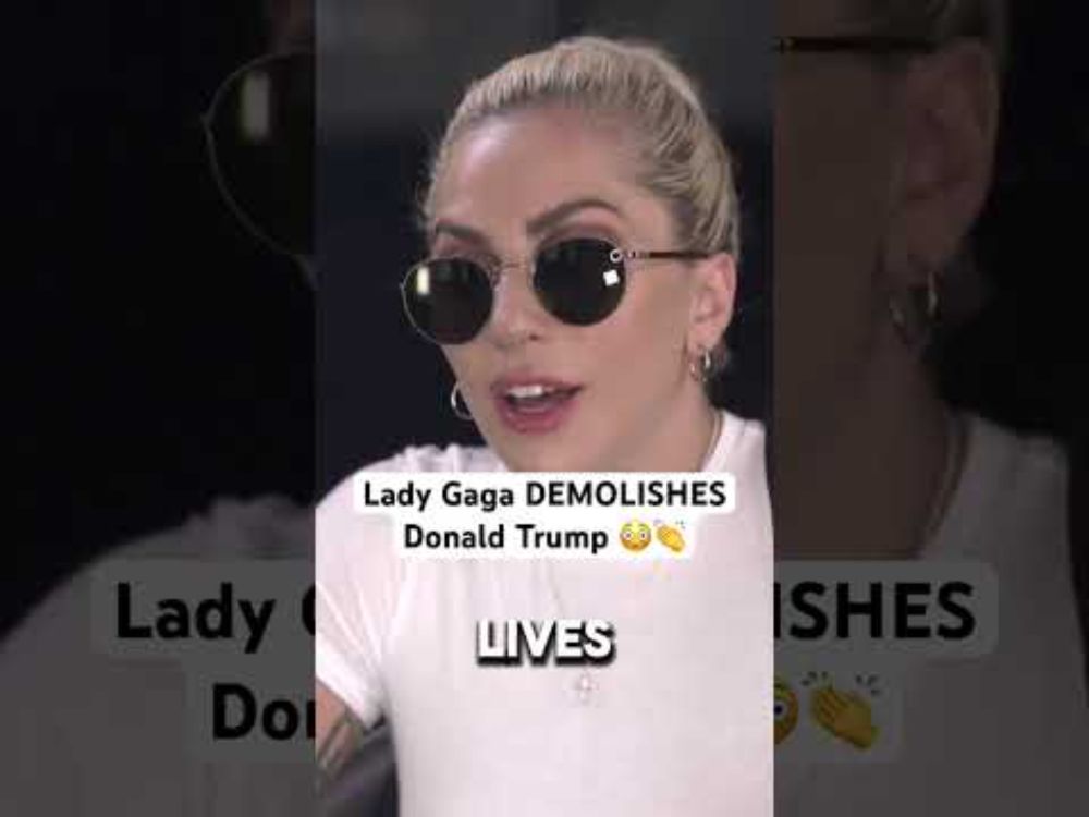 Lady Gaga DEMOLISHES Trump #trump #ladygaga #democrats