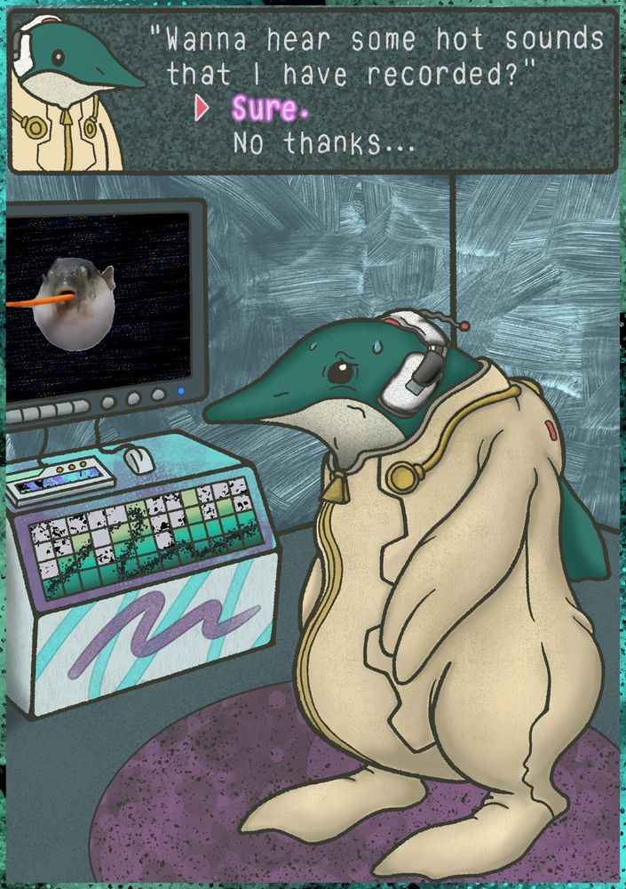 Franz, a bipedal dolphin character from Xenogears.