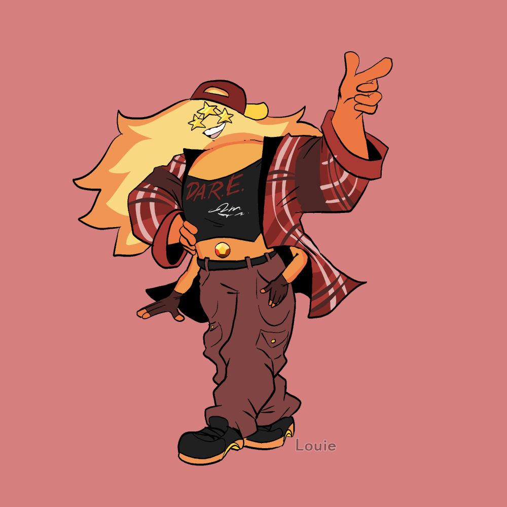 Drew Sunstone in 90s esque fashion. I snuck in the infamous DARE shirt and maaaybe some soap shoes.
