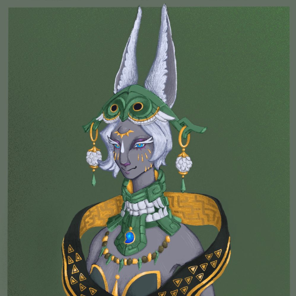 Drawing of Mineru from The Legend of Zelda: Tears of the Kingdom