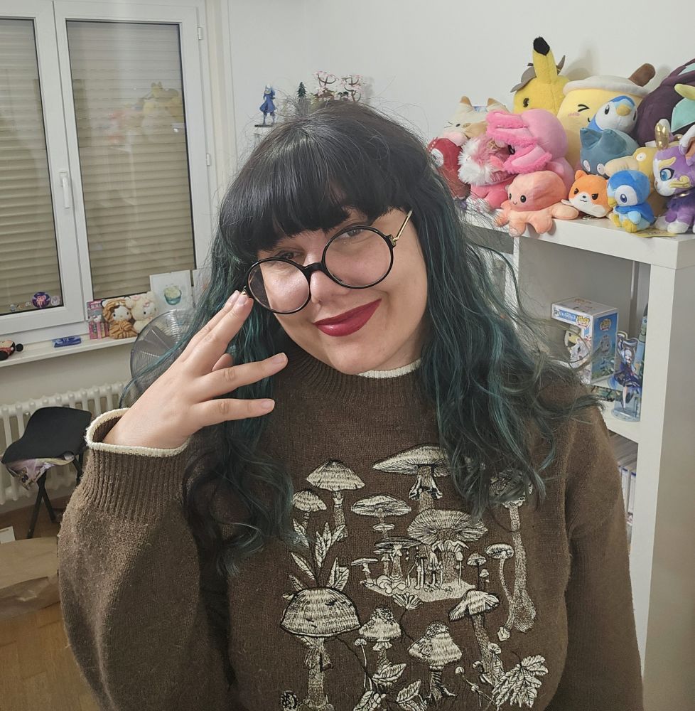 Photo de moi, daillettes dans son bureau