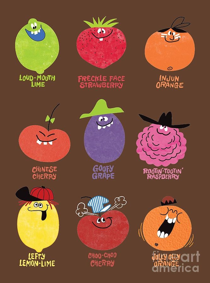 Various flavors of the 1960s sugar-powdered drink mixes. 