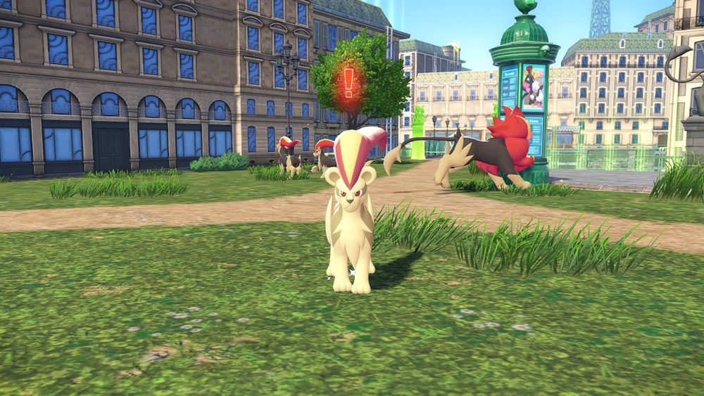 Wild Shiny Pyroar (♀) in Pokémon Legends: Z-A