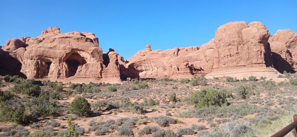 Spectacular view of Arches National Park
