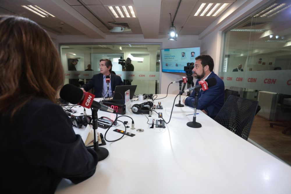 Nunes falta ao debate promovido por GLOBO, Valor e CBN; Boulos é entrevistado