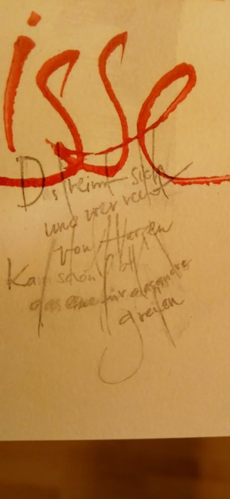 vergrößerte Aufnahme von den unteren Bleistiftzeilen aus obigem Bild