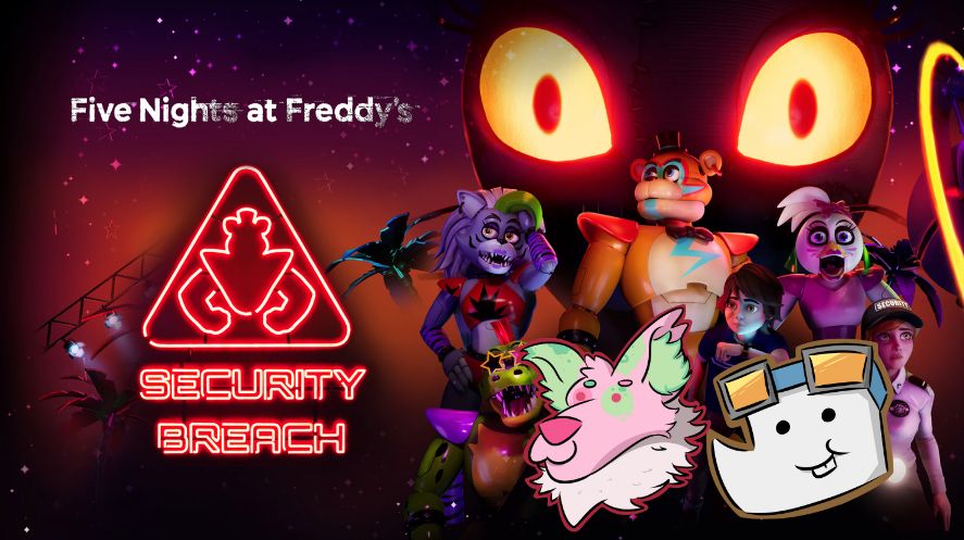 Thumbnail for my playthrough of Security breach with my buddy Kipperthekit