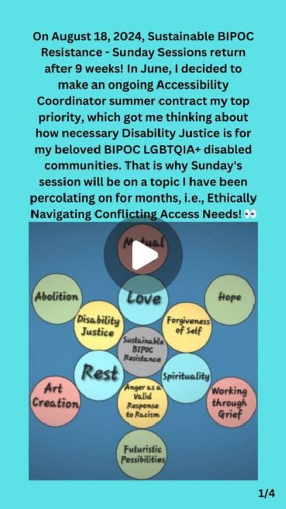 Krystal Kavita Jagoo, MSW, RSW on Instagram: "My Pay-What-You-Can Sustainable BIPOC Resistance - Sunday Sessions series returns in only 5 days' time, with a Disability Justice focus on Ethically Navig...