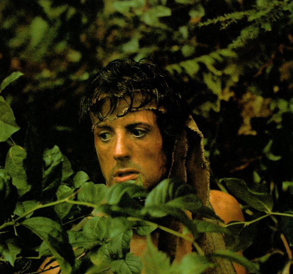 John Rambo hiding in the trees.