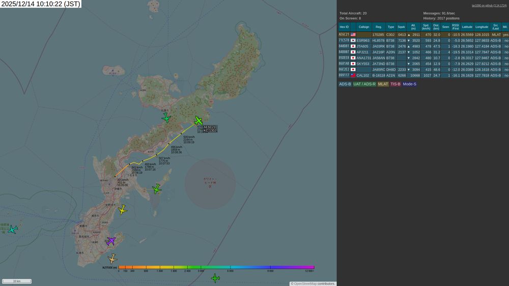 screenshot of tar1090