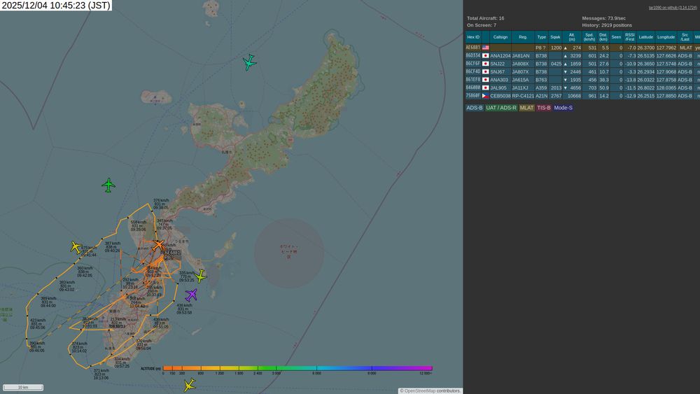 screenshot of tar1090