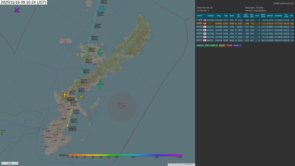 screenshot of tar1090