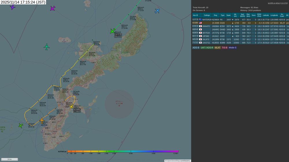 screenshot of tar1090