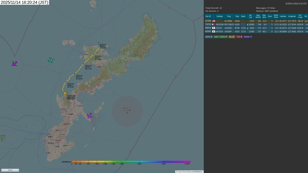 screenshot of tar1090