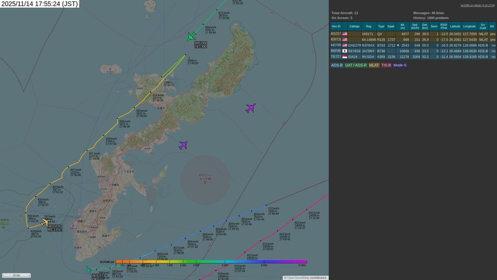 screenshot of tar1090