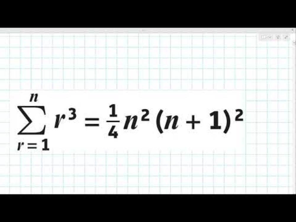 Maths A Day Episode 1: Summation of cubes and Sigma Notation!